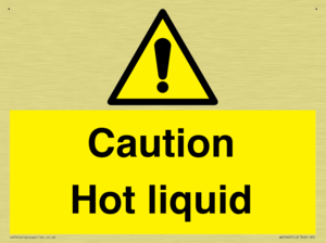 Caution Hot liquid